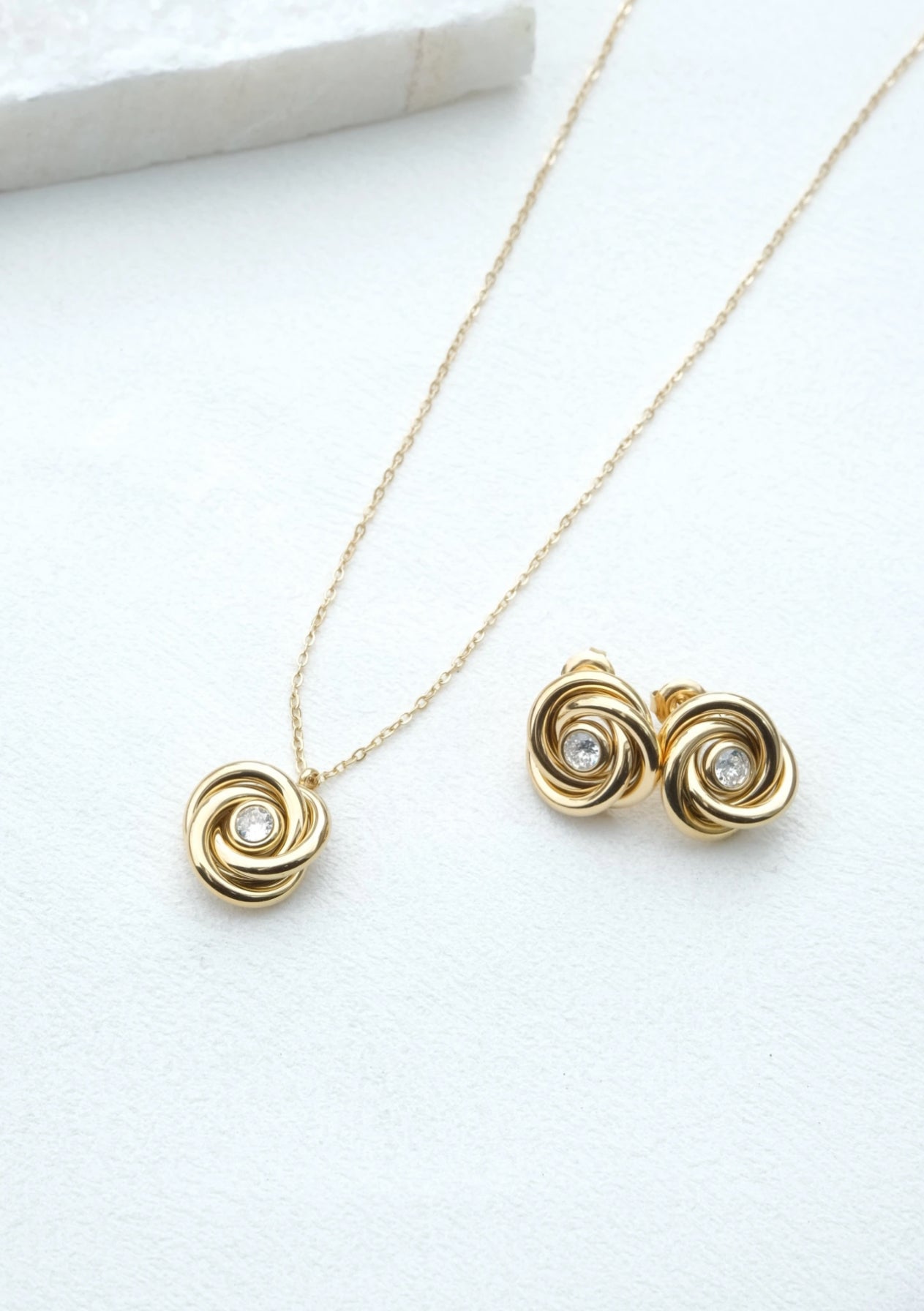 Spirale Coeur de diamant ( Parure )