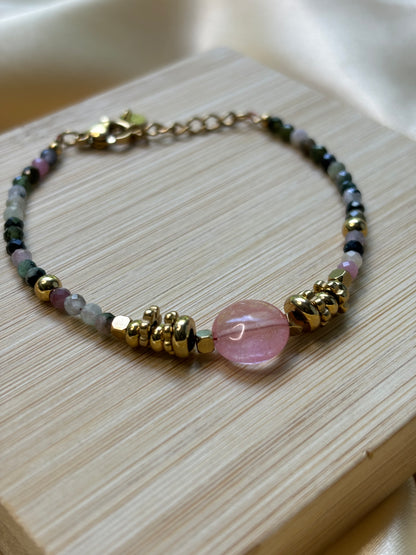 Bracelet pierre rose