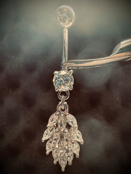 Banane Titane Strass Pendant