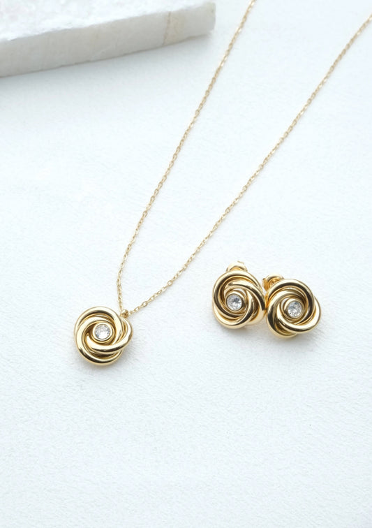 Spirale Coeur de diamant ( Parure )