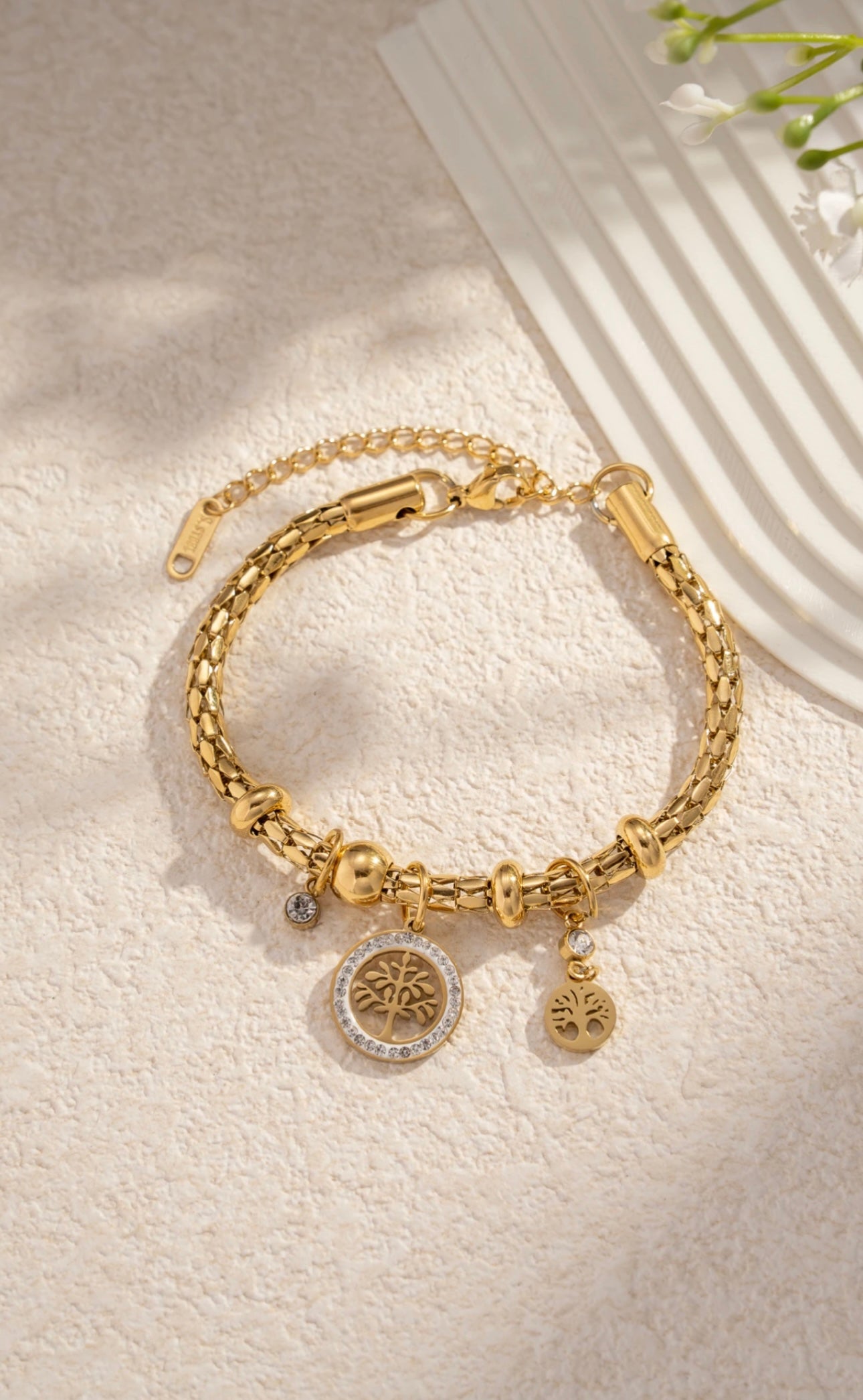 Bracelet doré Arbre de Vie