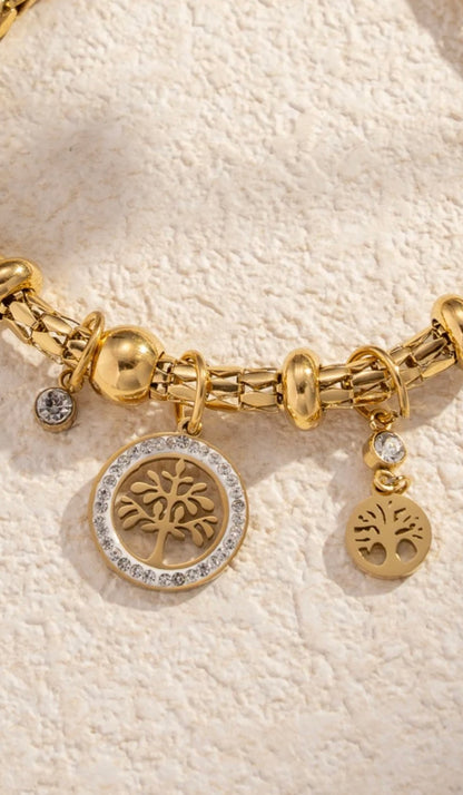 Bracelet doré Arbre de Vie