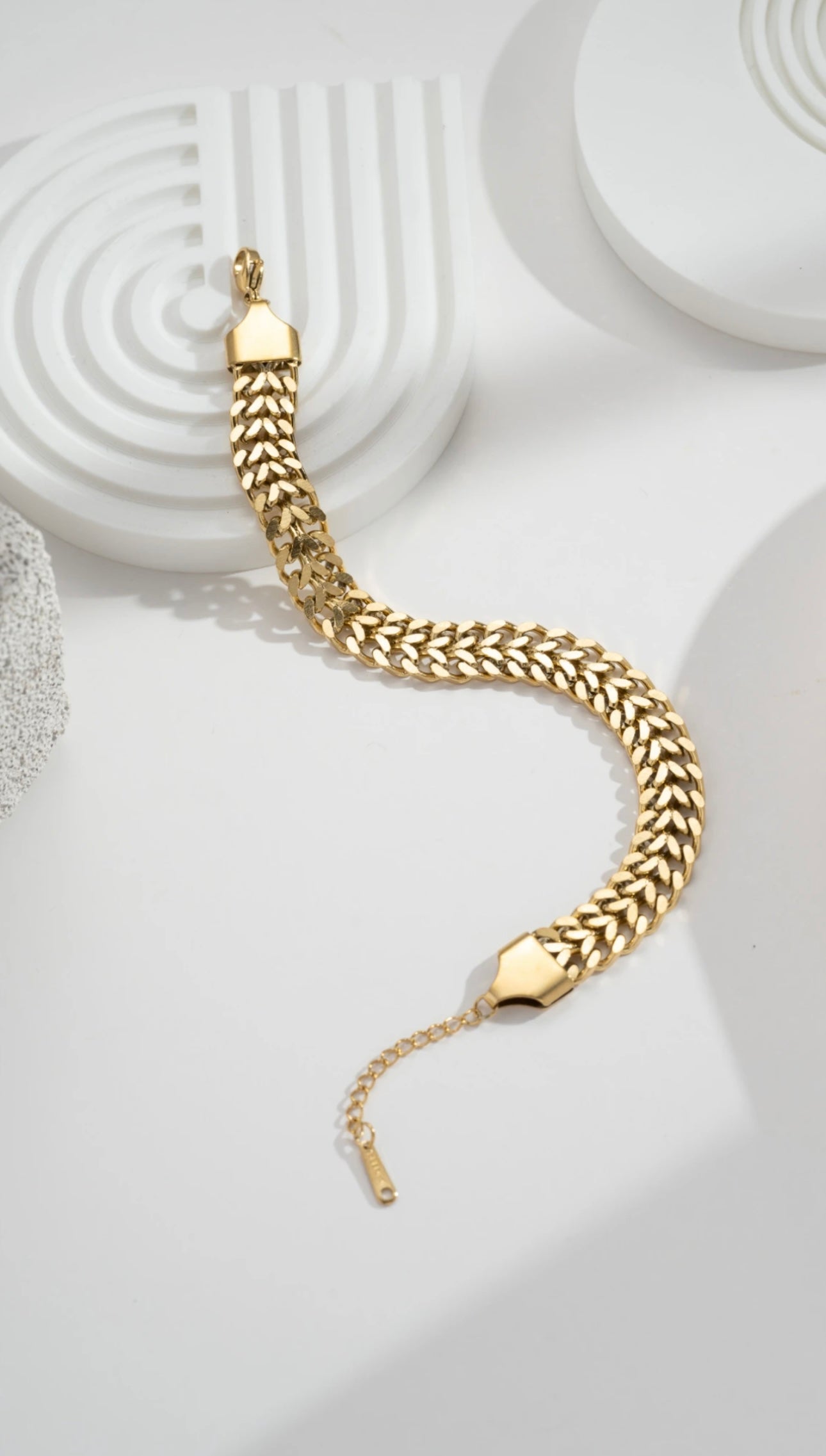 Bracelet maillons dorés